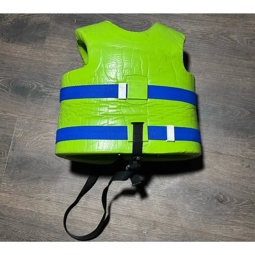 TRC Recreation Super Soft Child Life Jacket Swim Vest SZ XS Green Turtle 30-50lb